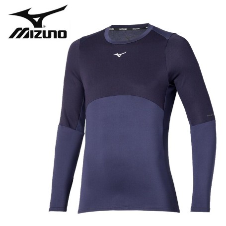 Tee-shirt MIZUNO Thermal Charge BT Bleu nuit Homme