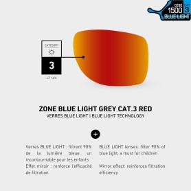 Lunettes de soleil CEBE S'Path Noir/Rouge 7-10 ans - Cat.3