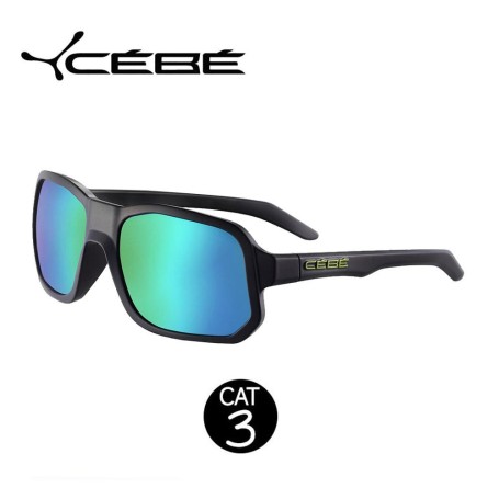 Lunettes de soleil CEBE Outspeed Noir/Vert Unisexe - Cat.3
