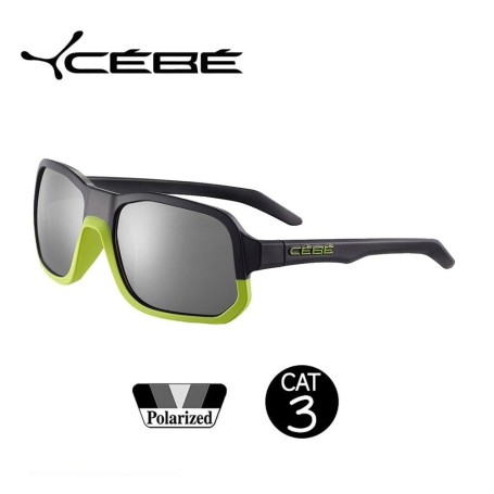 Lunettes Polarisées CEBE Outspeed Noir/Citron Unisexe - Cat.3