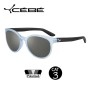 Lunettes polarisées CEBE Sunrise Bleu clair/Noir Femme - Cat.3