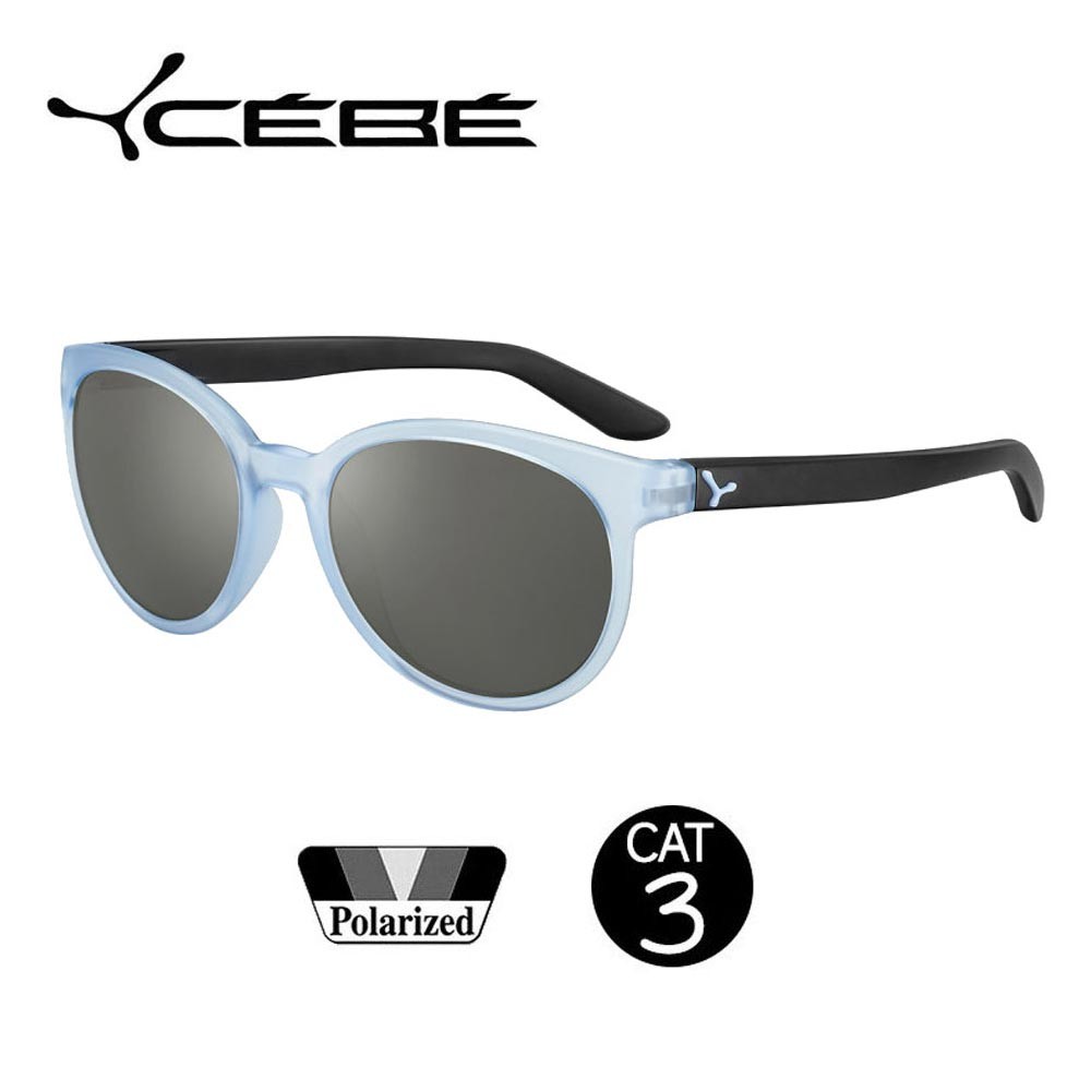 Lunettes polarisées CEBE Sunrise Bleu clair/Noir Femme - Cat.3