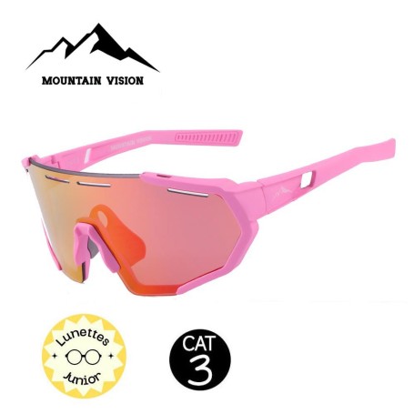 Lunettes de soleil MOUNTAIN VISION J Race Rose Junior - Cat.3