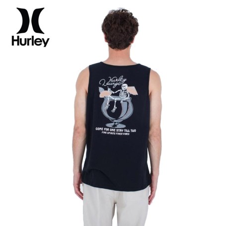 Débardeur HURLEY Stay Till Two Slub Noir Homme