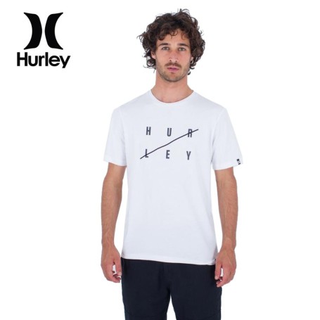Tee- shirt HURLEY Slash Blanc Homme