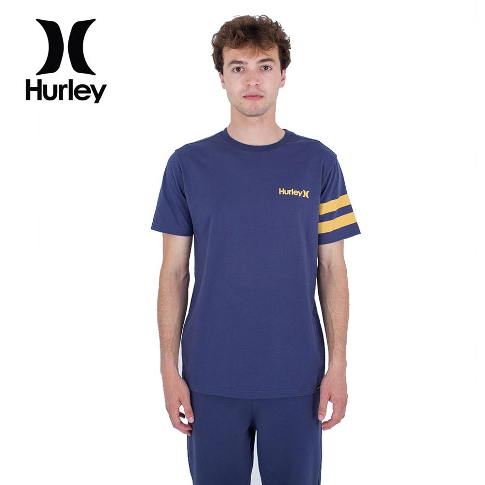 Tee shirt HURLEY Oceancare Block Party Bleu Homme