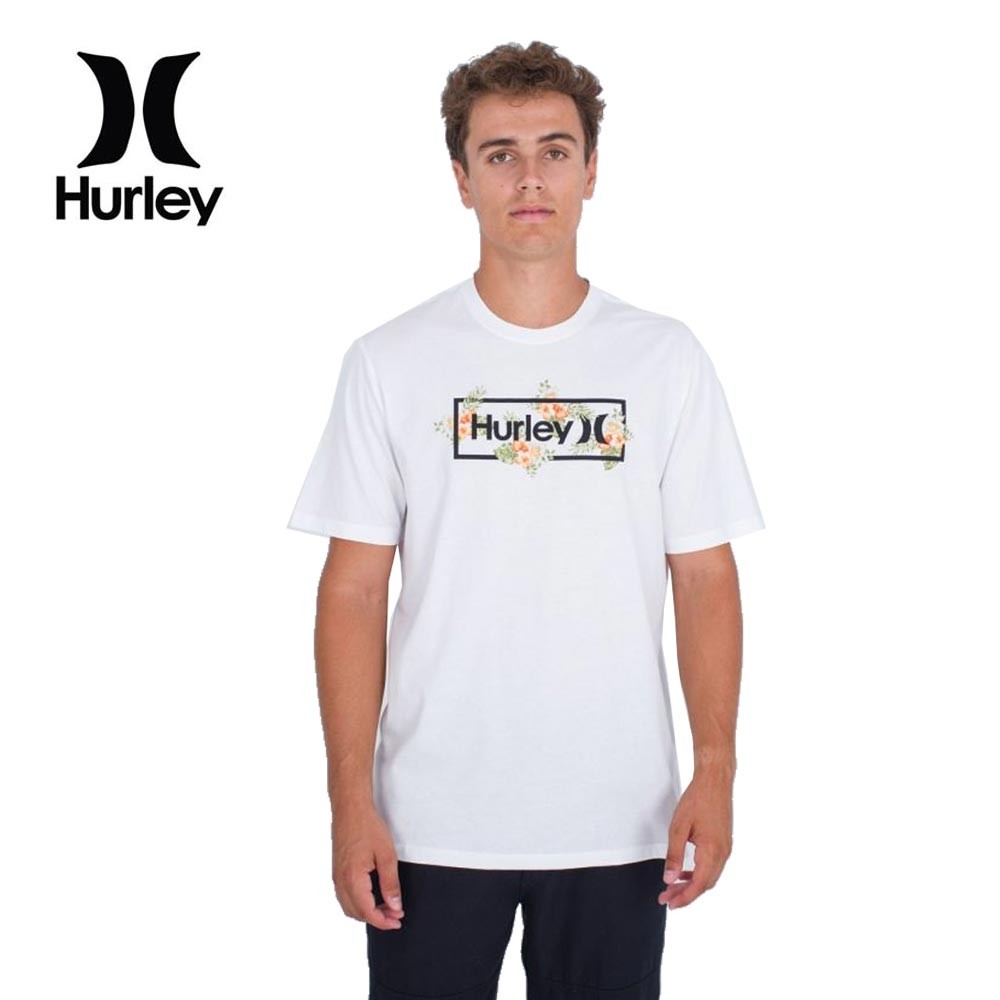 Tee shirt HURLEY Congo Outline Blanc Homme