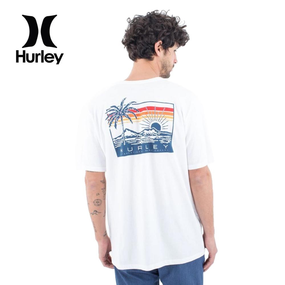 Tee shirt HURLEY Throwback Blanc Homme