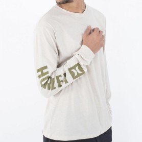 Tee shirt HURLEY The Box Beige Homme