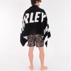 Serviette de bain HURLEY Fastlane 2 stripe Noir Unisexe