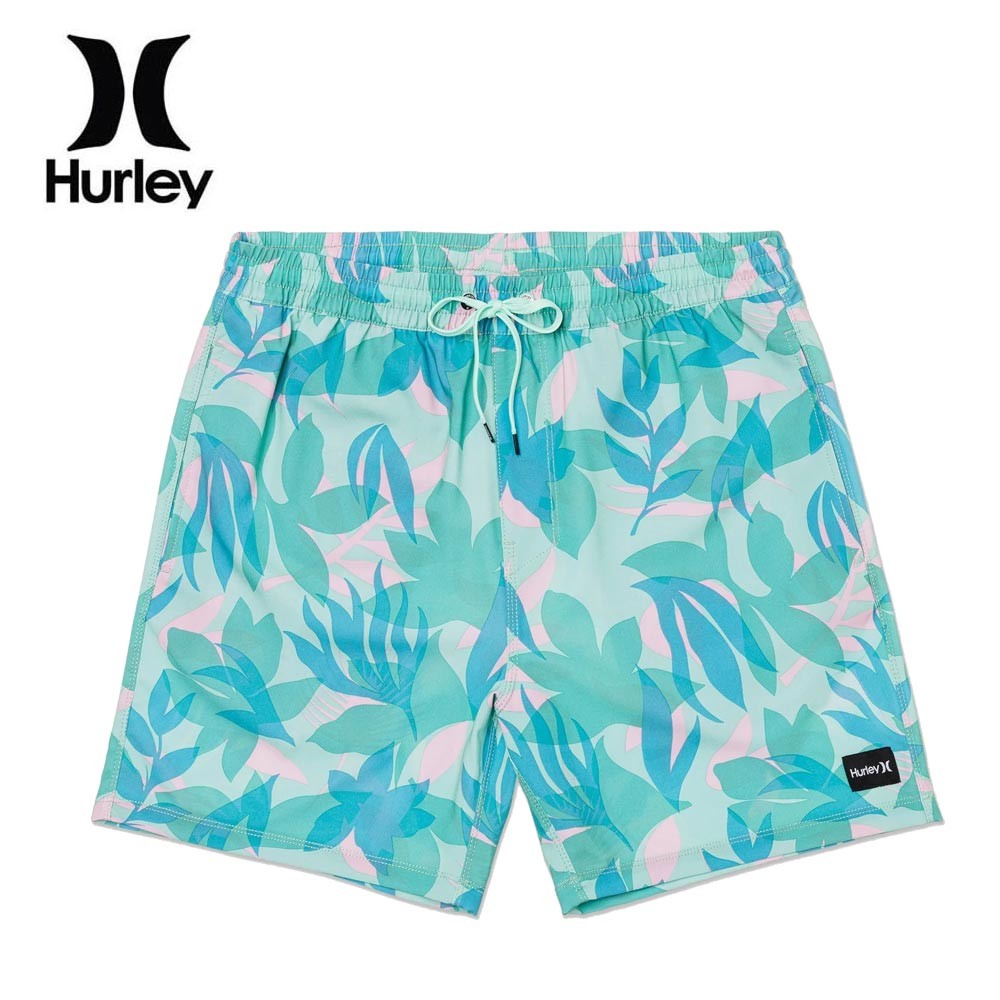 Boardshort HURLEY Cannonball Volley 17" Vert / Rose Homme