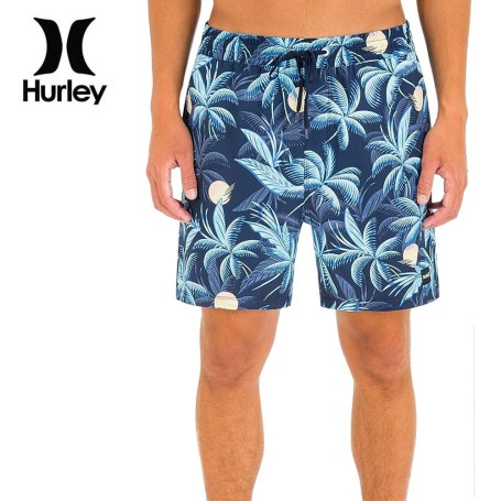 Boardshort HURLEY Cannonball Volley 17" Bleu Homme