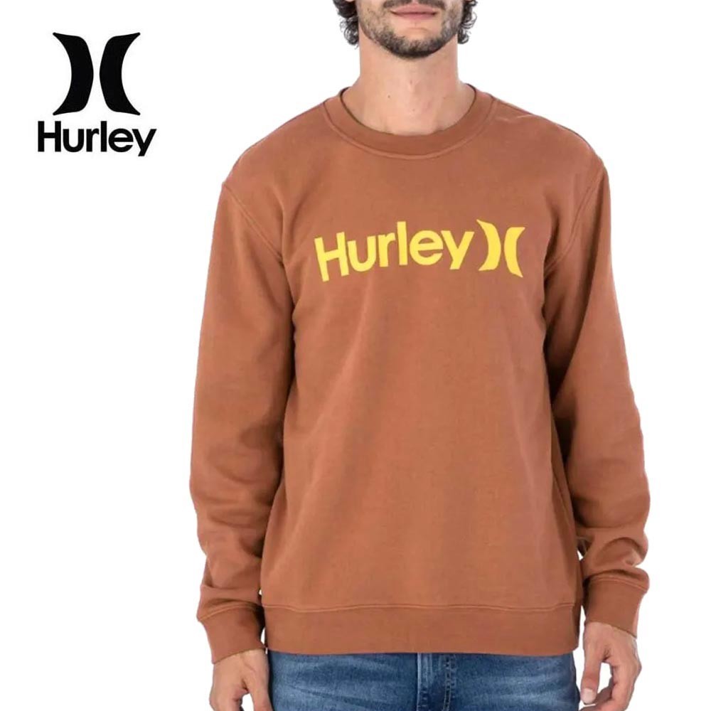 Sweat HURLEY One and Only Solid Summer Rouille Homme