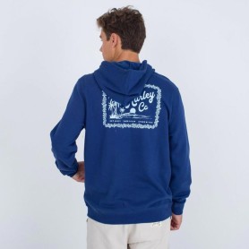 Sweat à Capuche HURLEY Ukelele Fleece Bleu Homme