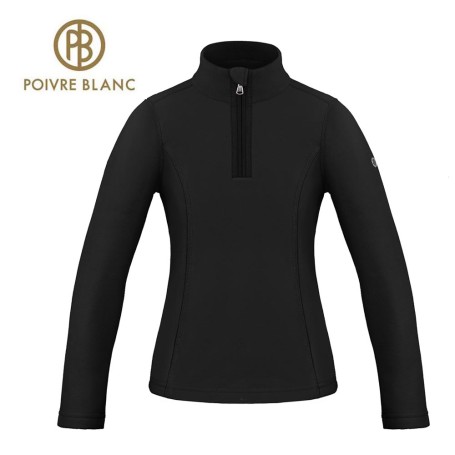 Sweat polaire POIVRE BLANC W23-1540 JRGL Noir Fille