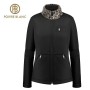 Veste POIVRE BLANC W23-1701 WO/L Noir/Léopard Femme