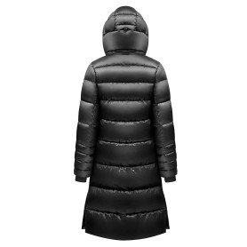 Manteau long POIVRE BLANC W23-1207 WO Synthetic Down Coat Noir Femme