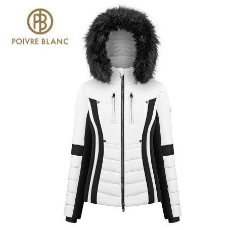 Veste de ski POIVRE BLANC W23-0804 WO/A Blanc/Noir Femme