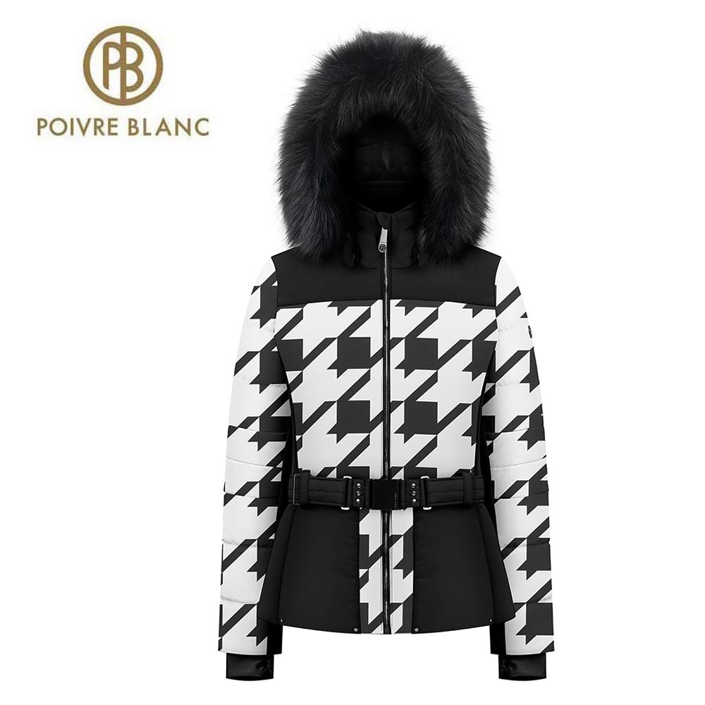 Veste de ski POIVRE BLANC W23-1003 WO/C Noir/Blanc Femme
