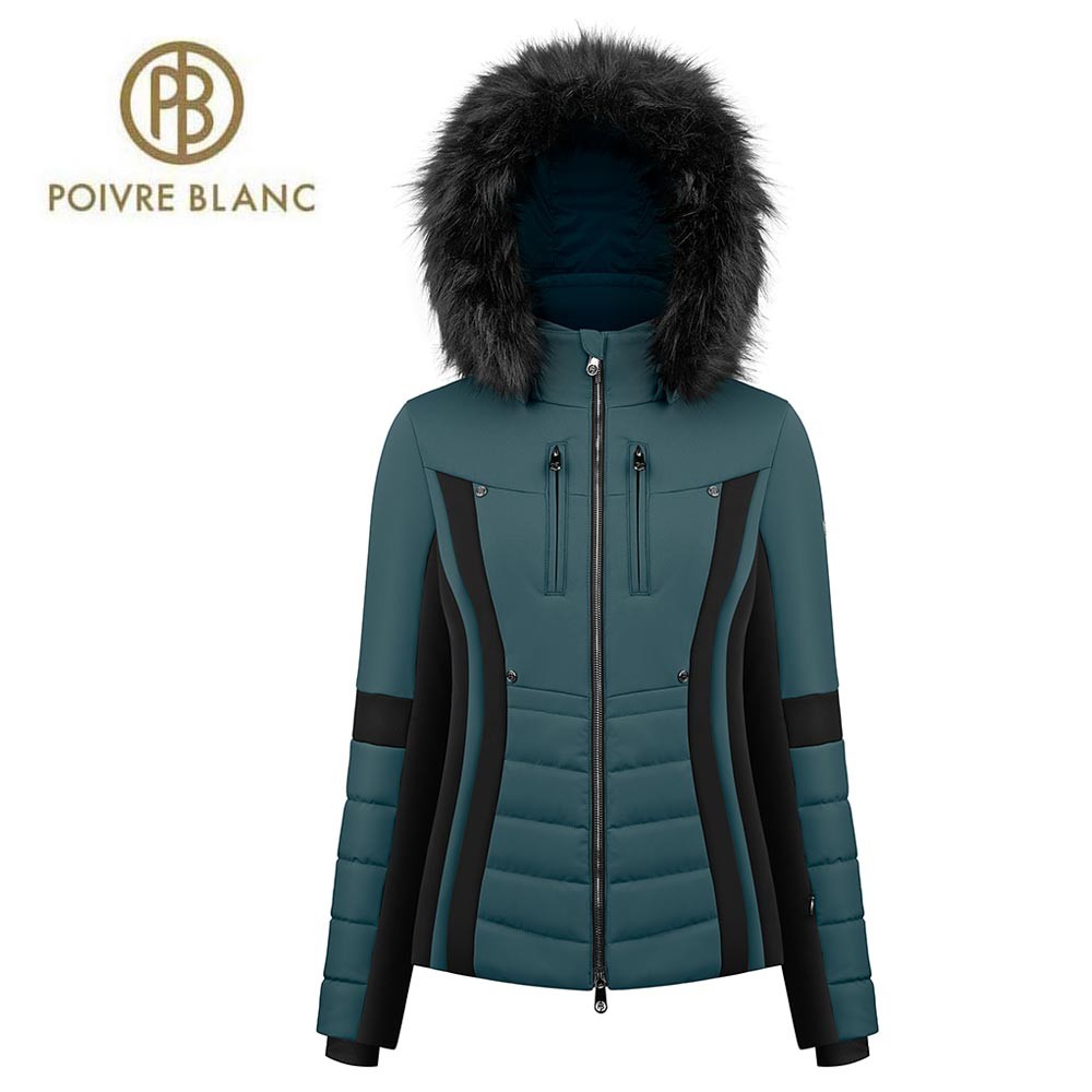 Veste de ski POIVRE BLANC W23-0804 WO/A Vert/Noir Femme