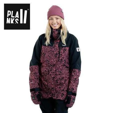 Parka de ski PLANKS All Time Insulated Animal Rose Femme