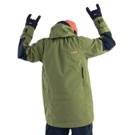 Veste de ski PLANKS Charger 3L Shell Vert Homme
