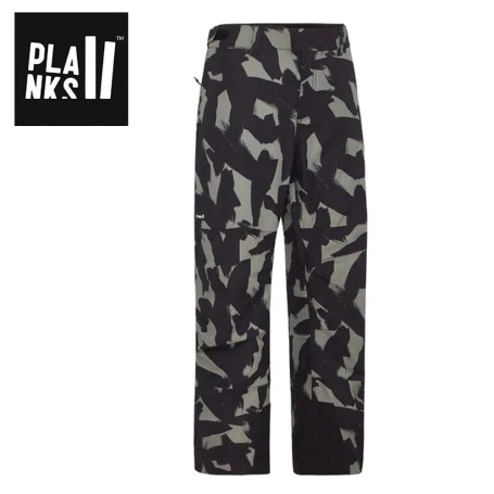 Pantalon de ski PLANKS Easy Rider Kaki/Noir Homme