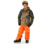 Veste de ski THE NORTH FACE Snowquest Plus Kaki/Orange Junior