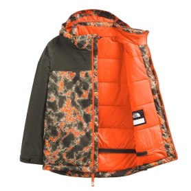 Veste de ski THE NORTH FACE Snowquest Plus Kaki/Orange Junior