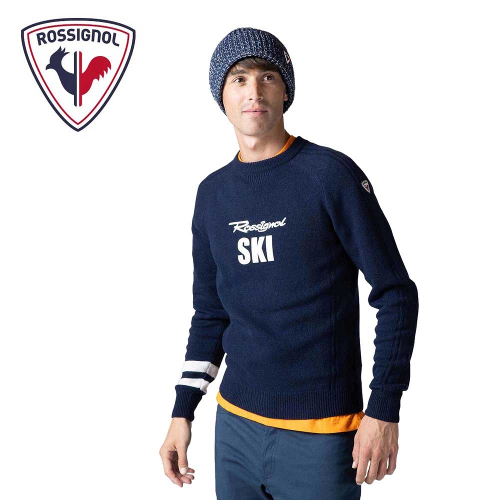Pull ROSSIGNOL Signature Knit Bleu marine Homme