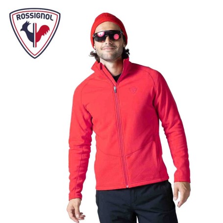 Veste zippée ROSSIGNOL Classique Clim Rouge Homme