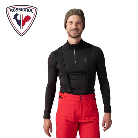 Maillot thermique ROSSIGNOL Classique 1/2 zip Noir Homme