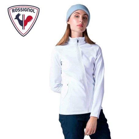 Veste zippée ROSSIGNOL Classique Clim Blanc Femme