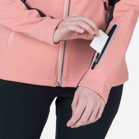Veste de ski nordique ROSSIGNOL Softshell Rose Femme