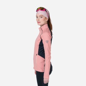 Veste de ski nordique ROSSIGNOL Softshell Rose Femme