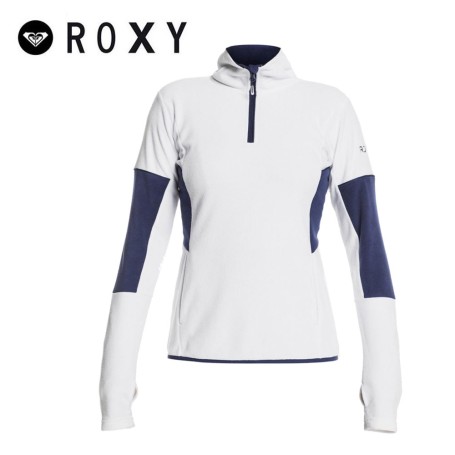 Sweat polaire zippée ROXY Sayna Blanc/Bleu Femme