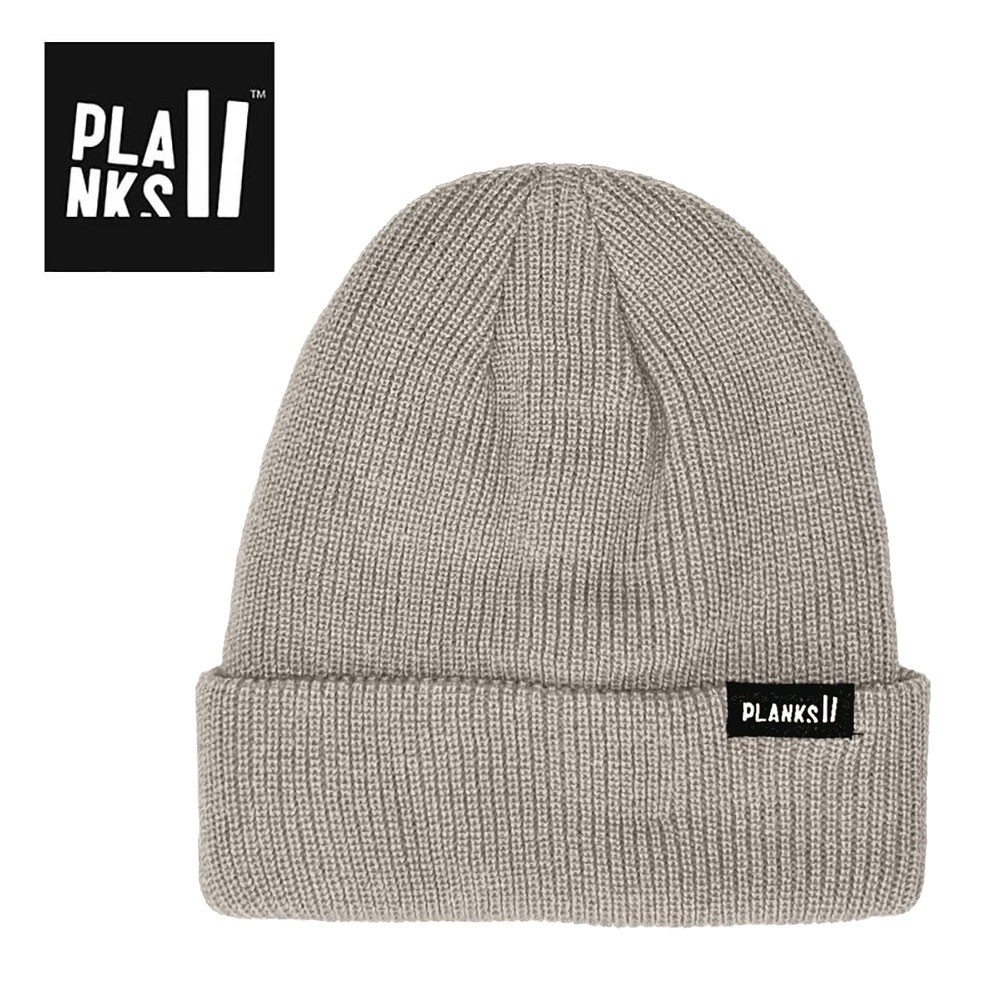 Bonnet à revers PLANKS Essentials Beige Unisexe