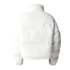 Veste sherpa THE NORTH FACE High Pile Nuptse Blanc Femme