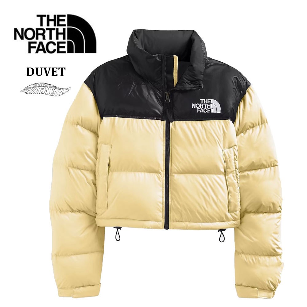 Doudoune THE NORTH FACE Nuptse Short Banane Femme