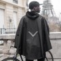 Poncho de pluie RACER The Field Noir Unisexe