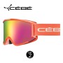 Masque de ski CEBE Silhouette Corail Femme Cat.2