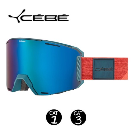 Masque de ski CEBE Slider Orange Unisexe Cat.1/3