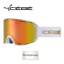 Masque de ski CEBE Slider Blanc/Or Unisexe Photochromique