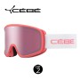 Masque de ski CEBE Razor Evo Corail Unisexe Cat.2