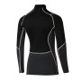Maillot thermique MIZUNO Merino Wool H/Z Noir Femmes