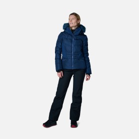 Veste de ski ROSSIGNOL Ruby Merino Down Bleu marine Femme