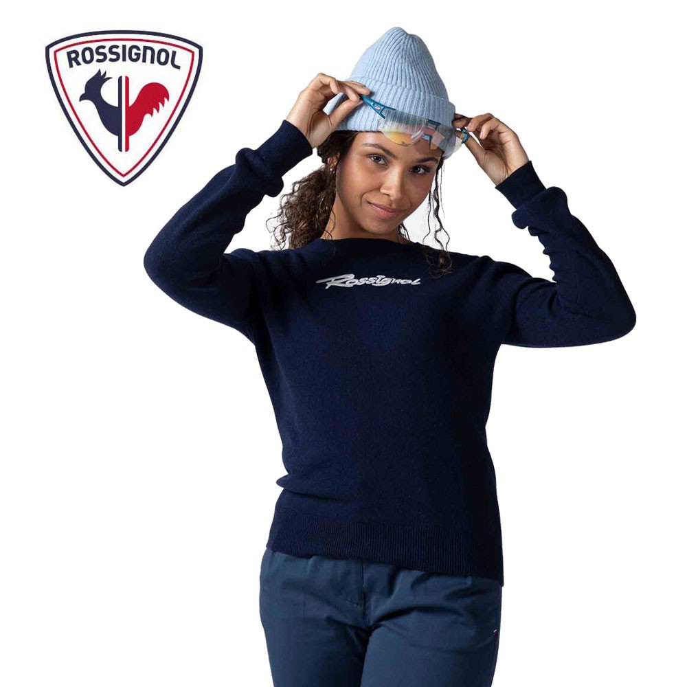 Pull ROSSIGNOL Signature Knit Bleu marine Femme