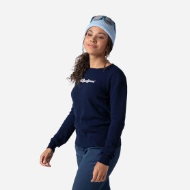 Pull ROSSIGNOL Signature Knit Bleu marine Femme