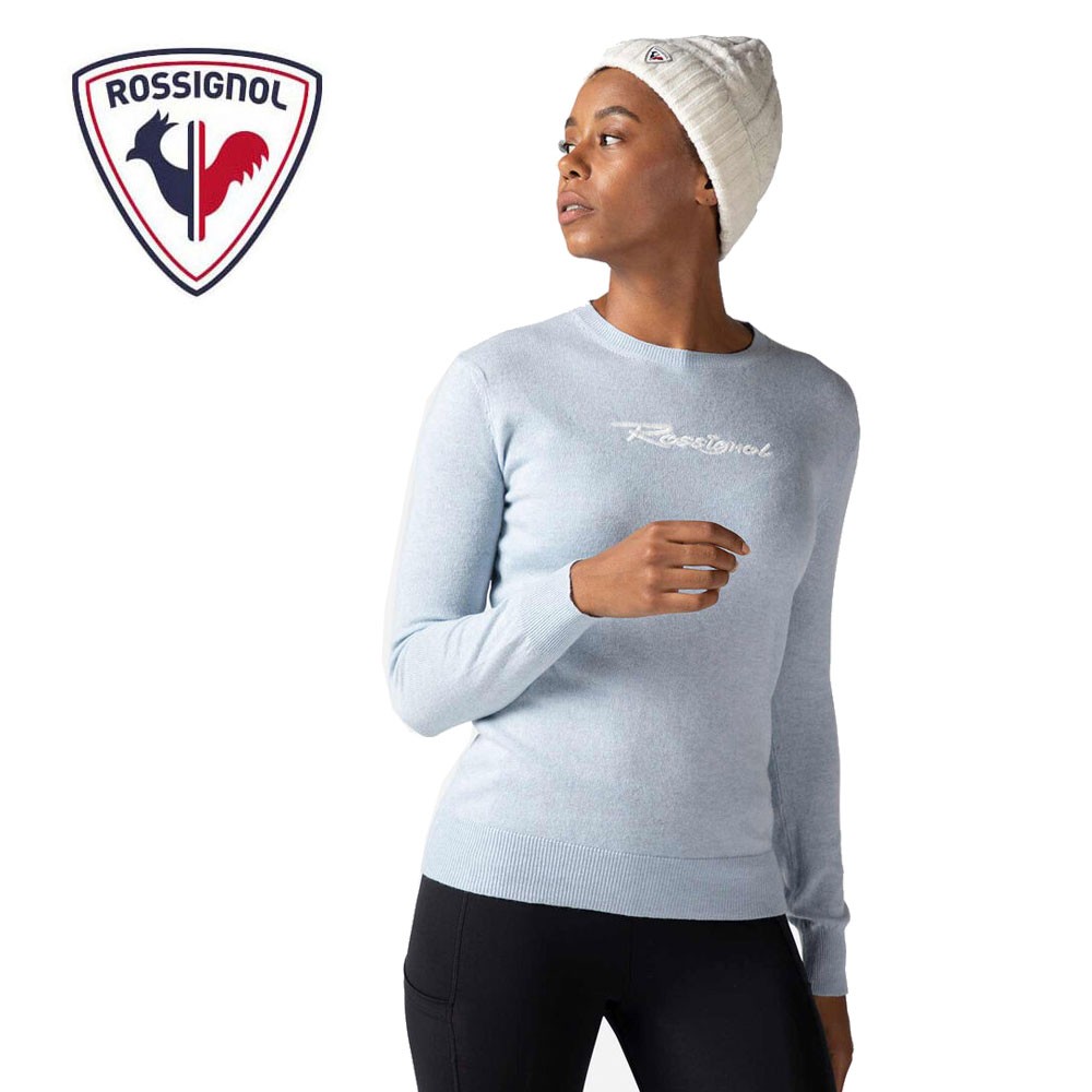 Pull ROSSIGNOL Signature Knit Bleu clair Femme