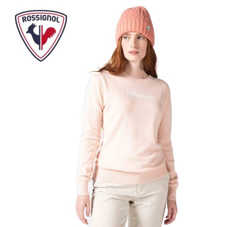 Pull ROSSIGNOL Signature Knit Rose clair Femme